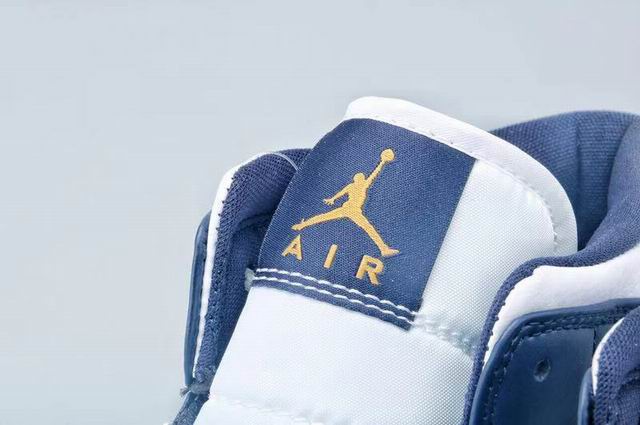 Air Jordan 1 Men's Basketball Shoes Navy White